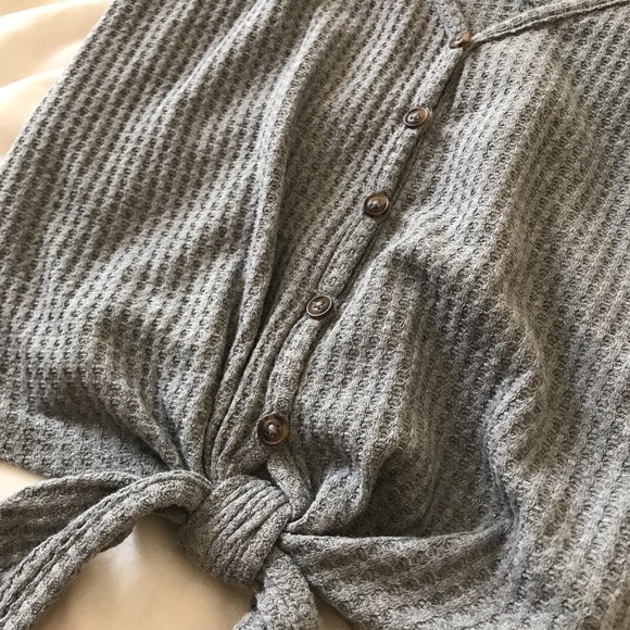 Wild Fable button up front waffle tank top - Picture 6 of 6